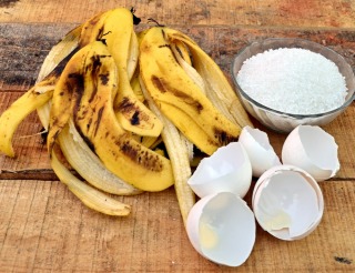 Banana Peels,Egg shells, Epsom Salt